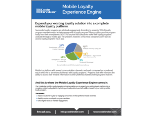 Product Sheet: Mobile Loyalty Experience Engine